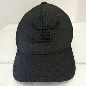 Spin-Em Rodeo Co. "Bolt" Cap Adjustable Trucker Dad Hat Black